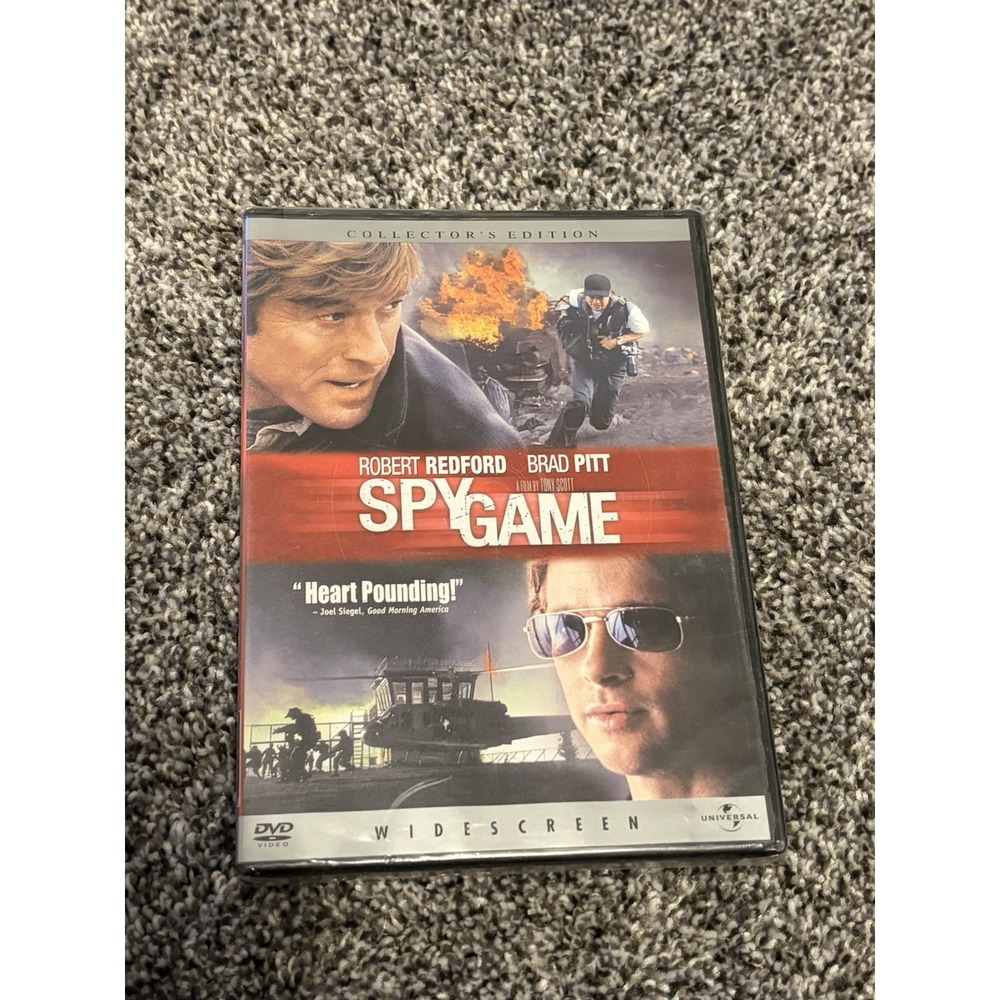 Spy Game (DVD, 2002, Widescreen Collectors Edition) NEW Robert Redford Brad Pitt